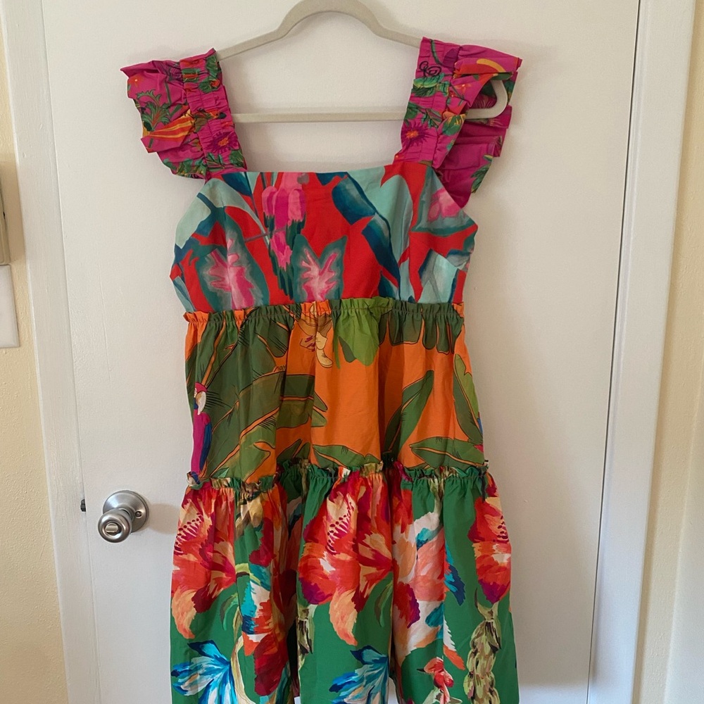 FARM Rio Foliage Mix Mini Dress